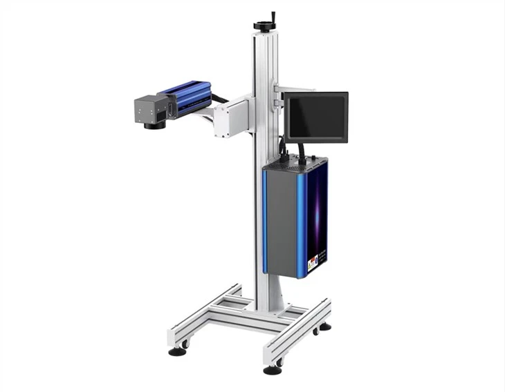 Dynamisk laserflugmarkeringsmaskin